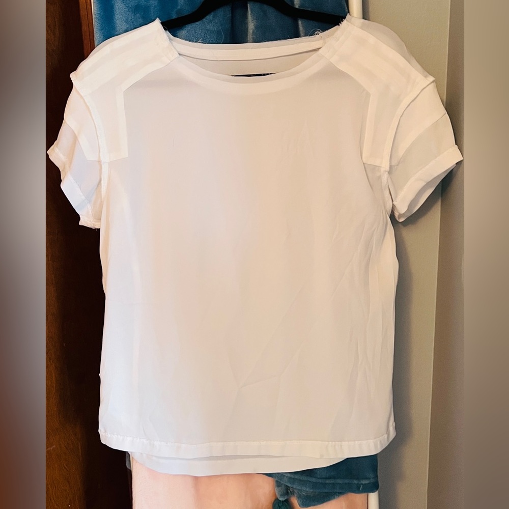 Sheer white blouse